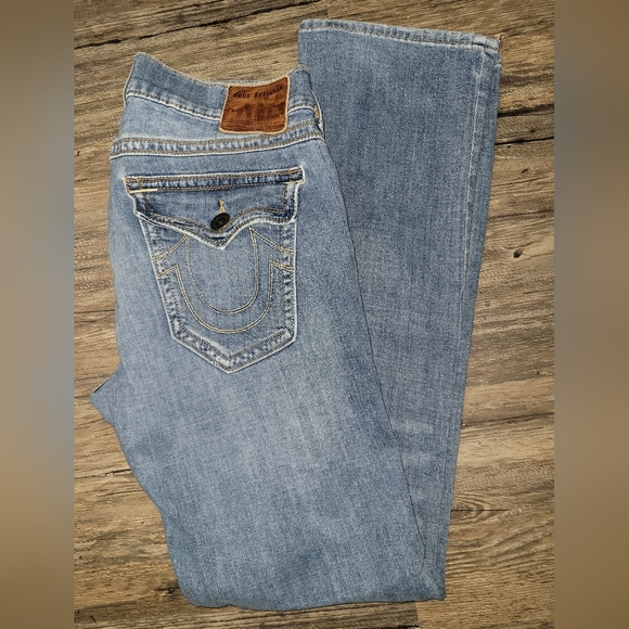 True Religion Other - True Religion Men’s 33x32 Denim Blue Jeans Ricky Relaxed Straight